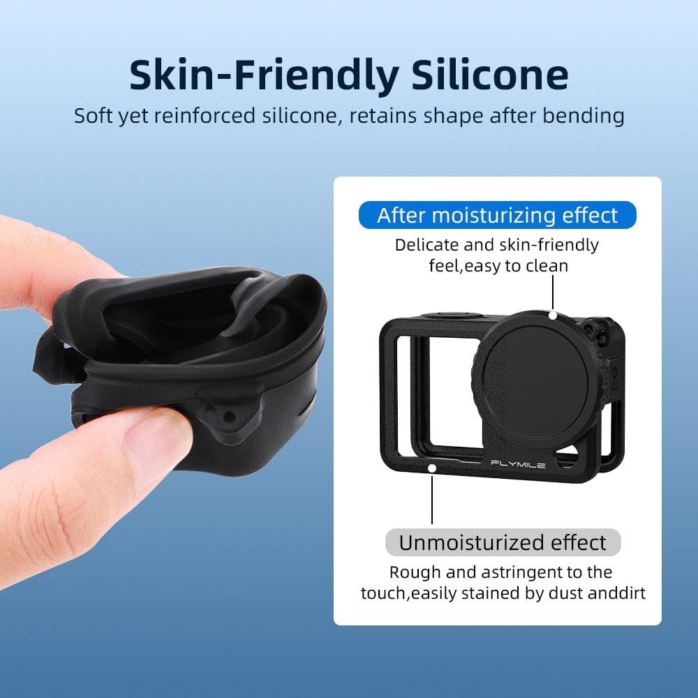 DJI Action 6 Camera Hand Grip and Scratch Protection Case Silicone Cover