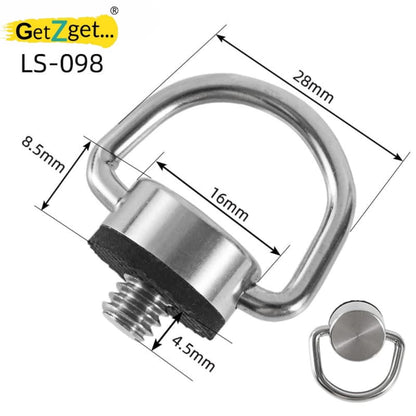 1/4 D Ring Screw For DJI Pocket 3/2/ 1, Osmo 360, Insta 360 X5/ X4/ X3, DSLR and Action Camera Supports