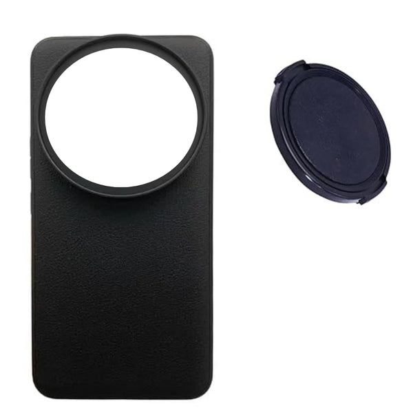 67mm Filter Phone Case for Xiaomi 15 Ultra with Lens Cap (Black)