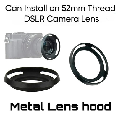 52mm Lens Hood For iPhone 13/14/ 15 & Plus Mobile Cover, DSLR Camera Lens Protector