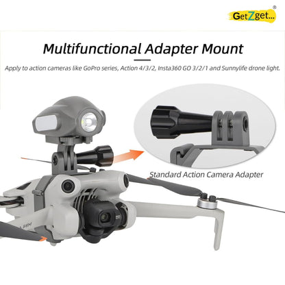 Action Camera Holder For DJI Mini 4 Pro Searchlight/Action Camera Mounting Accessories