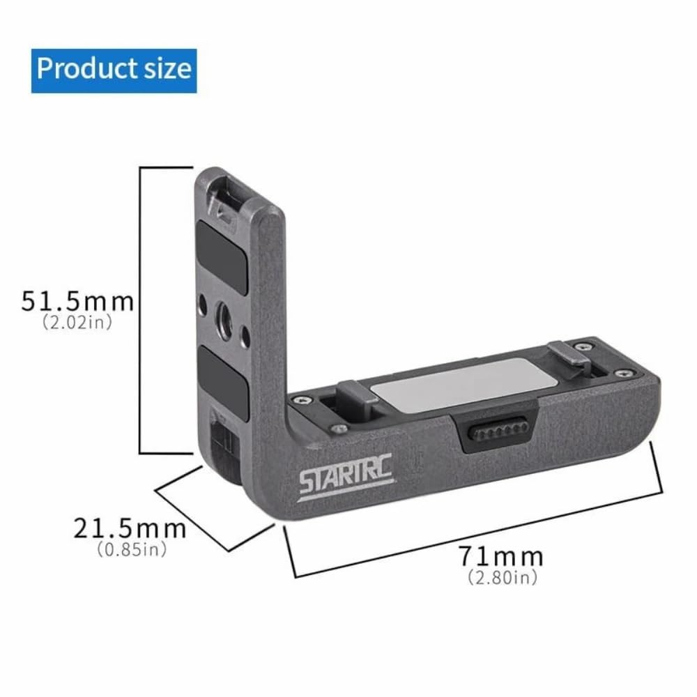 Vertical and Horizontal L-Shape Magnetic Mount for DJI Action 3/4/5 Pro (view 3)