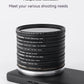 Phone Case For  Vivo X100 with Lens Cap Cover Support 67 mm ND Filter Lens Accessories (Sky Blue)