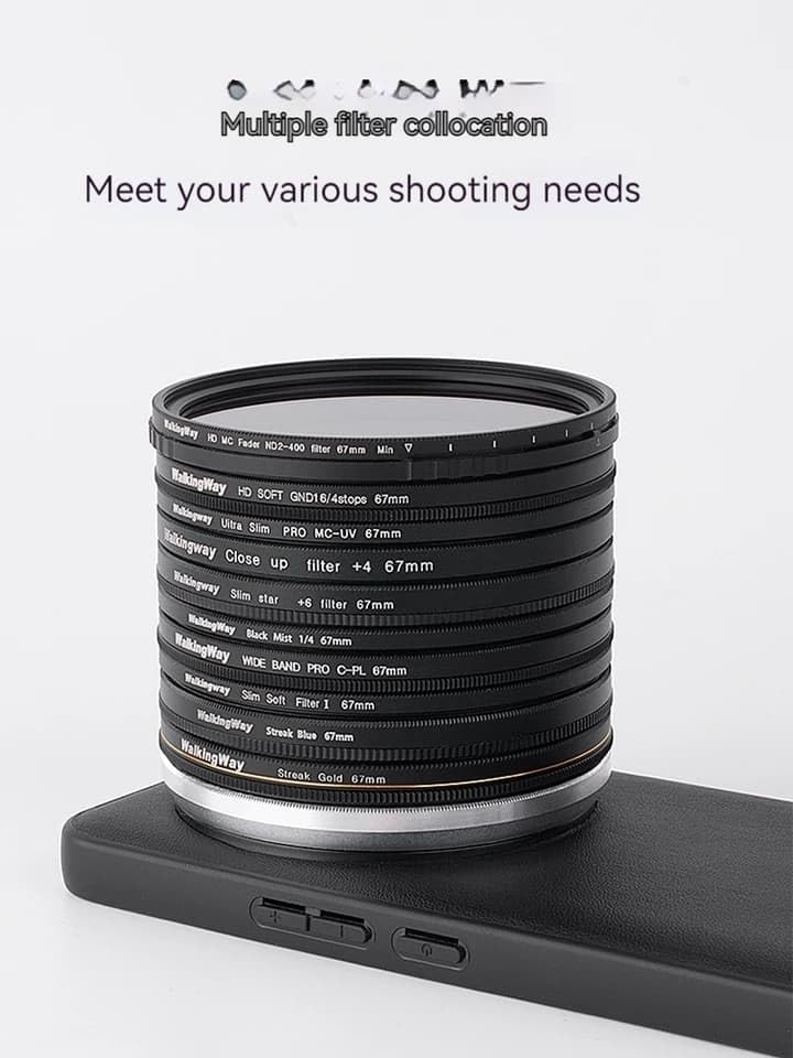 Phone Case For  Vivo X100 with Lens Cap Cover Support 67 mm ND Filter Lens Accessories (Black)