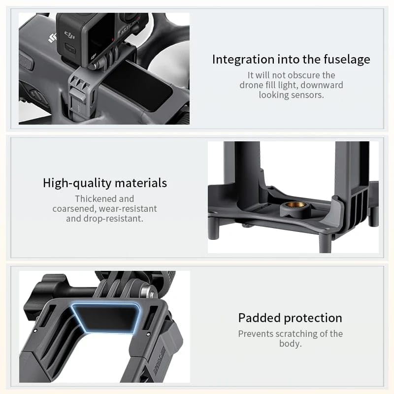 DJI AVATA 2, GoPro Hero Series, DJI Action Series, Insta360 Ace Pro 2, X5 Series Camera Mount Bracket Holder Accessories