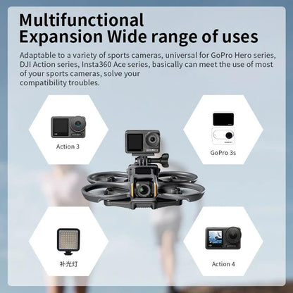 DJI AVATA 2, GoPro Hero Series, DJI Action Series, Insta360 Ace Pro 2, X5 Series Camera Mount Bracket Holder Accessories