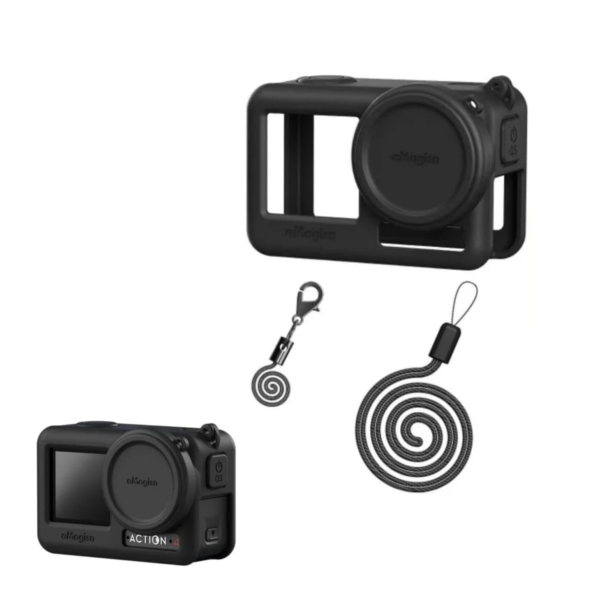 Silicone Protective Cover for DJI Action 4 and Action 3 Camera