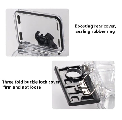 GetZget® Waterproof Case for DJI Osmo Action 5 pro, Action 3, 4 Camera Underwater Dive Protective Accessories