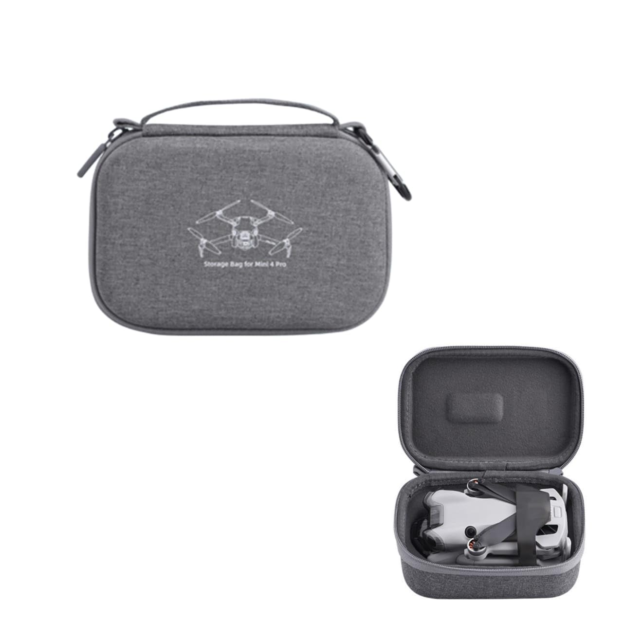 Carrying case Bag for DJI Mini 4 Pro Drone & Rc2 Remote Protective Compact Ca Best Air Travel Accessories (Combo Bags)