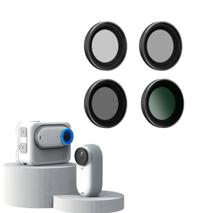 OPEN BOX Amagisn Nd Filters 4 in 1 Set for Insta360 Go 3 & Go 2 Camera ND8/ ND16/ ND32/ ND64 Premium Lens Filter Set Accessories