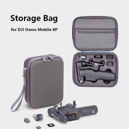 GetZget® Carrying Case For DJI Osmo Mobile 8 Pro (OM 8P) Portable Mobile Gimbal & Accessories Storage Bag (Grey- Big)