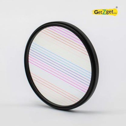  Rainbow Streak Lens For oneplus12, iPhone 14/15 pro & pro max, Xiaomi 14 Mobile Cover, DSLR Camera (58mm)