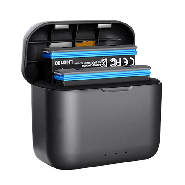2-Channel Fast Charging Hub for Insta360 One X2 with Micro SD Card Slots
