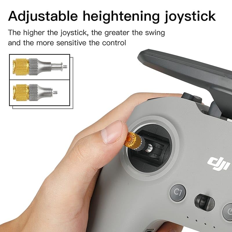 Height Extendable Joystick for DJI FPV/Avata Controller 2 & Mavic 3 RC Pro Remote Accessories- Aluminum Alloy Material