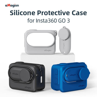 Silicone Protective Cover with Lanyard for Insta360 Go 3