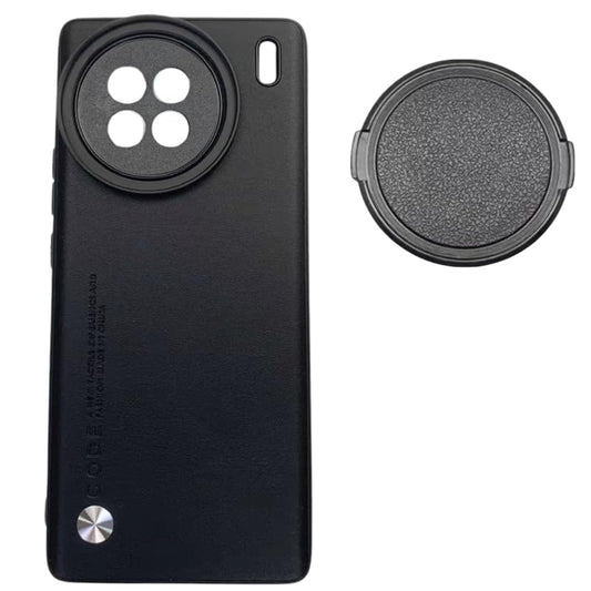  Phone Case For Vivo X90 with Lens Cap Cover Support 52mm ND Filter Lens Accessories (Black)