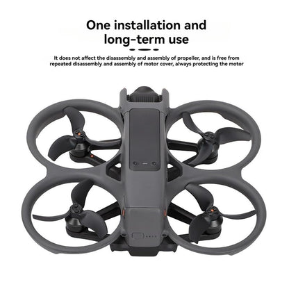 Motor Cover Cap For DJI Avata 2- Durable, Lightweight Protection, and Heat Dissipation Accessories (Black)