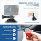 JJC Suction Cup Mount with 1/4"-20 Screw for DJI OSMO Nano Action 6 5 Pro 4 3 Action Camera, Strong Stable Suction Cup Base Compatible with Gopro 13 12 11 10, for Insta360 X5 X4 X3 OSMO 360 Car Mount