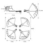 GetZget® 360 Degree Propeller Guard For Dji Mavic Air 3/ 3S Wings Scratch Protector integrated Guard Protection Accessories (360 Degree)