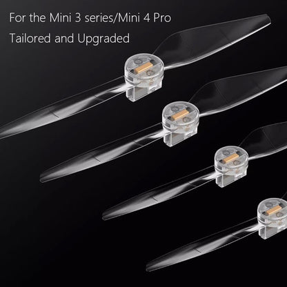 GetZget® Led Flash Props For DJI Mini 3 Series and mini 4 pro Led Light Propellers Accessories (Full Set)