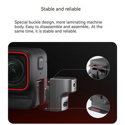 2 in 1 Microphone Adapter for Insta360 Ace/Ace Pro/Ace Pro 2 Mic and Charging adapter