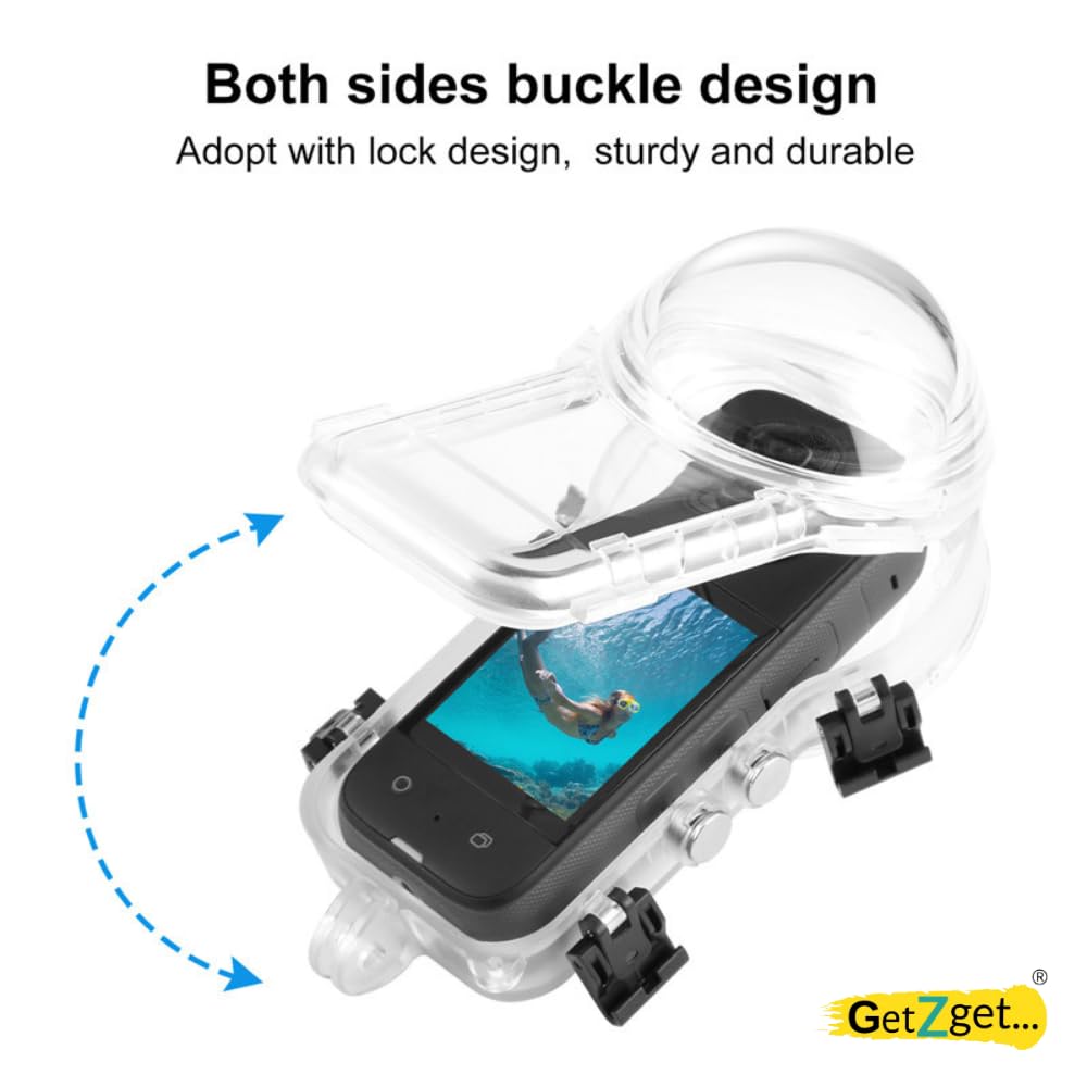 Waterproof Invisible Underwater Dive Case for Insta360 One X3 (50m) (view 2)