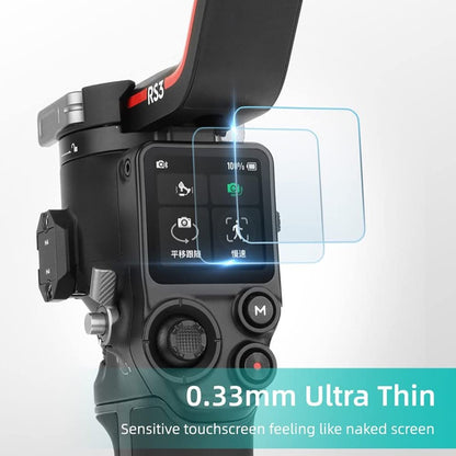 HD Tempered Glass 2.5D Curved Edge 9H Hardness for DJI Ronin Rs 3 and Rs3 Pro DSLR Gimbal Screen Protective Guard Accessories (2 Glasses)