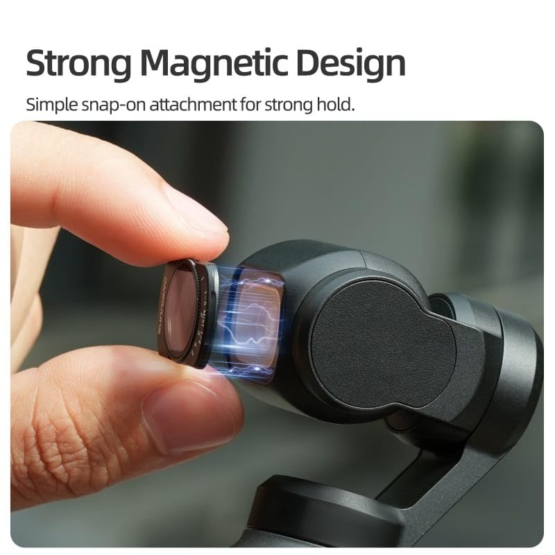 DJI Osmo Pocket 4/3 (2-in-1 ) Adjustable Variable ND Magnetic Camera Lens Filters 