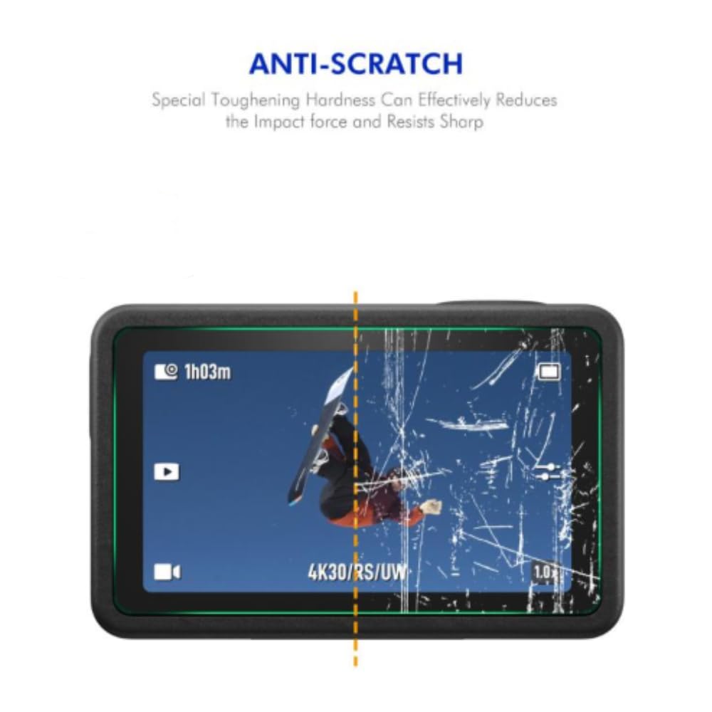 GetZget Tempered Glass For Dji Action 6 Camera Screen scratch Protector Glass Accessories