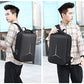 Getzget Storage Backpack Equipped with Number Lock, Double Safety Belt & Charging Point Laptop Bag (Black)