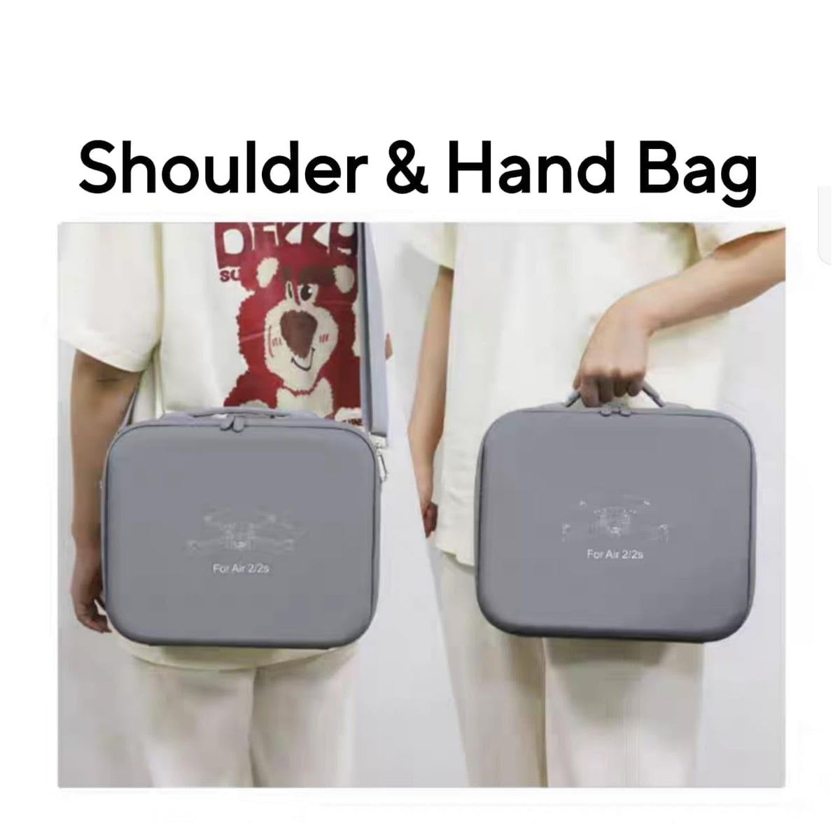 Hard PU Hand and Shoulder Bag for DJI Mavic Air 2 and Air 2S (view 6)