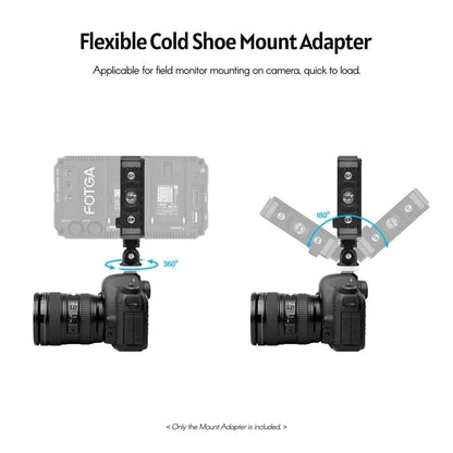 Adjustable Rotatable Mini 1/4 Screw Hot Shoe Mount for DSLR Camera, Tripod, Moniter, Mic, Flash LED Light Cold Shoe Adapter 