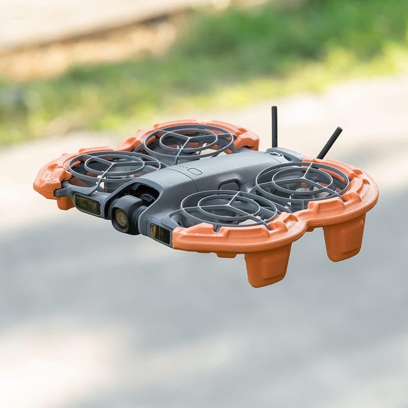 GetZget® Props Guard Bumper Protective TPE Cover For Dji Neo 2 Propeller Guard Protector Accessories (Orange)