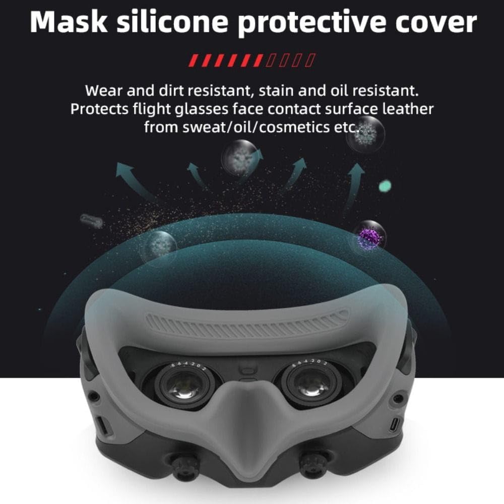 Silicone Eye Pad Cover for DJI Avata Goggles 2 (Grey) (view 5)
