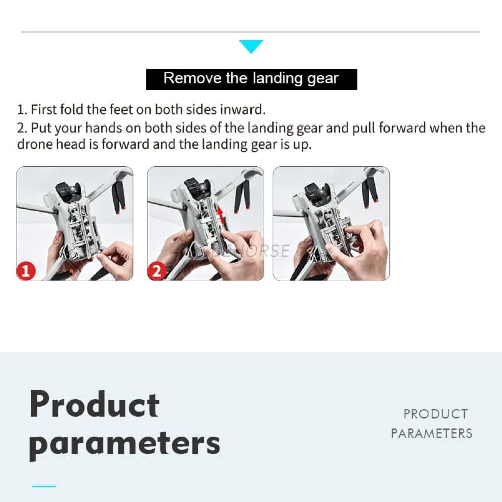 Foldable Extended Landing Gear Legs for DJI Mini 3 (Not for Mini 3 Pro) (view 6)