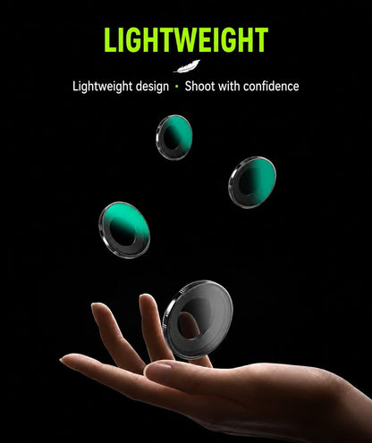 Getzget CPL+ND Filter Set for Insta360 GO Ultra CPL, ND8, ND32 & ND64 Camera Lens Filters 