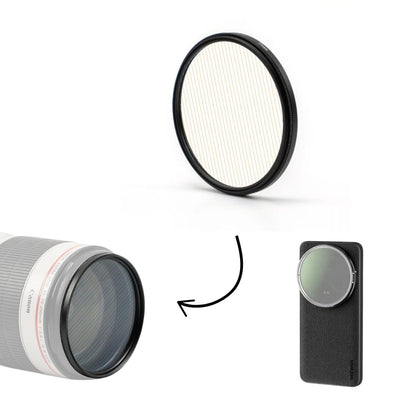  Streak Lens For oneplus12, iPhone 14/15 pro & pro max, Xiaomi 14 Mobile Cover, DSLR Camera (Golden, 58mm)