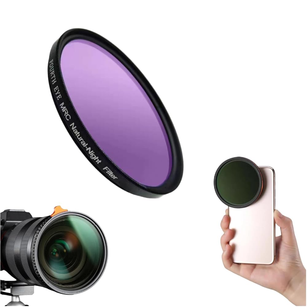 52mm Neatural Night Lens Filter oneplus12, iPhone 14/15 pro & pro max, Xiaomi 14 Mobile Cover, DSLR Camera