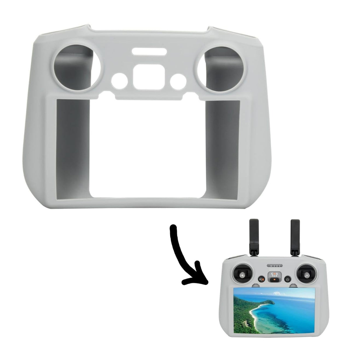 RC 2 Silicone Cover for DJI Avata 360, Flip, Mini 4 Pro, Air 3 / 3S (Grey)