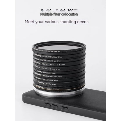 GetZget® Phone Case For Vivo X90 Pro with Lens Cap Cover Support 58mm ND Filter Lens Accessories (Black) (Vivo X90 Pro)