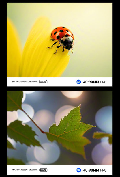 GetZget® Martvsen 32X Ultra Macro Lens Kit for Smartphones | 40-90mm Pro Close-Up Lens with CPL Filter, Star Filter & Universal Clip | HD Optical Glass | For iPhone & Android