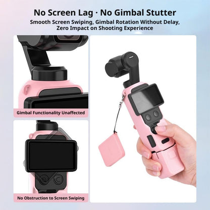 GetZget® Silicone Cover For DJI Osmo Pocket 4 Creator Combo Camera Scratch Protector Cover Case Accessories (Pink)