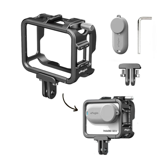 Premium Metal Frame Mount Case for insta360 Go 3 Camera 
