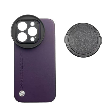 Phone Case For iPhone 15 Pro for 58mm Lens Nd Filter Attachable Aluminum Slot 