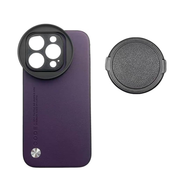 58mm Filter Phone Case for iPhone 15 Pro (Purple, Filter Not Included)