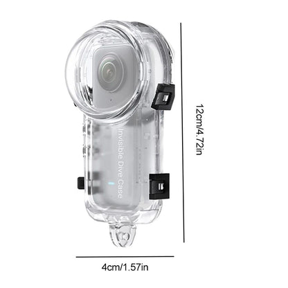 GetZget Waterproof 60M Underwater Invisible Dive Case For Insta360 X5 