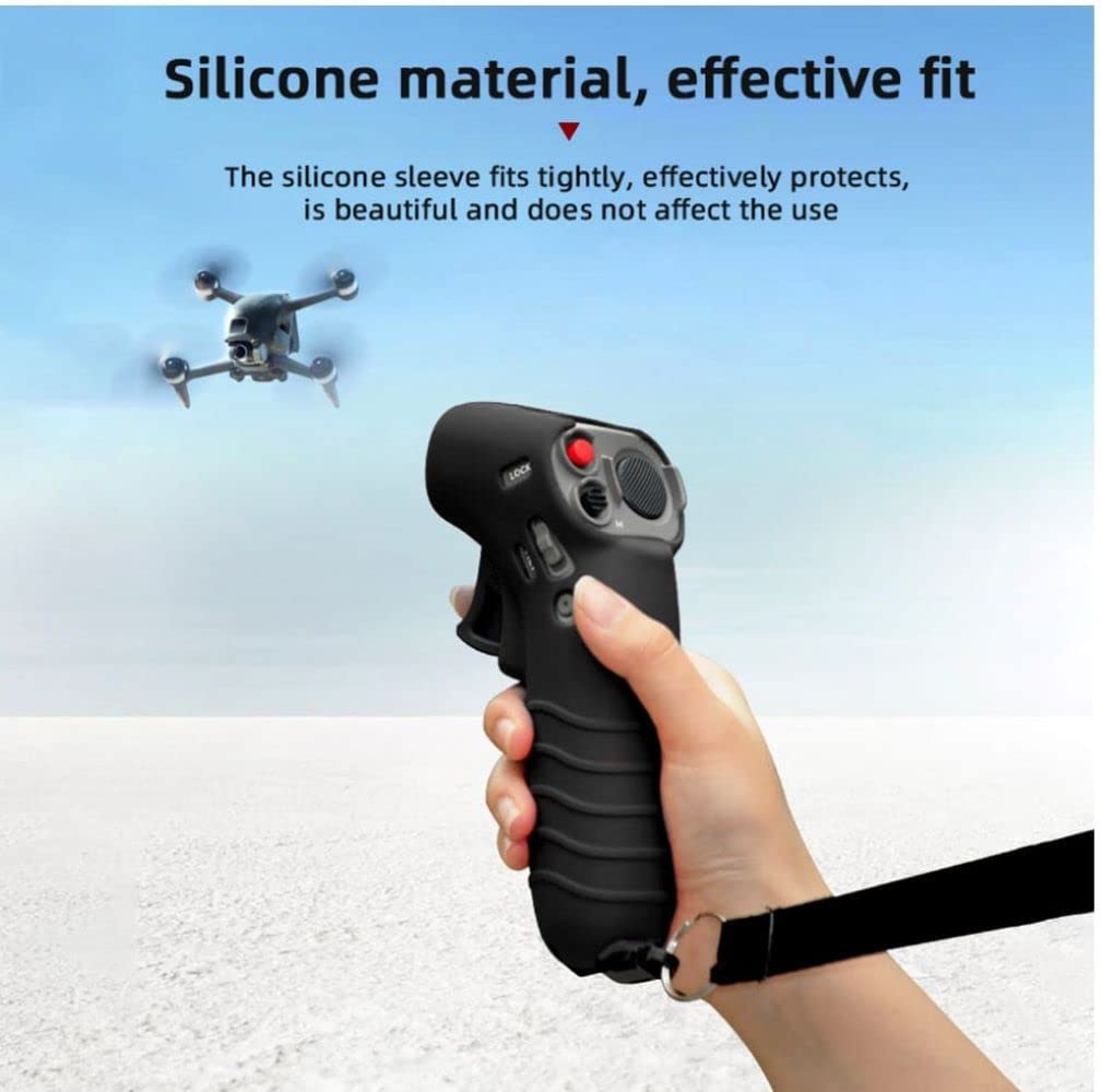 Silicone Cover Case with Neck Strap and Hand Strap for DJI Avata/FPV Motion Controller Scratch Protection Accessories