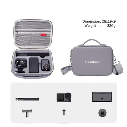 Carrying Case Bag for DJI Osmo Action 3/Action 4/ 5 pro Camera & Accessories Storage Hard Travel Bag