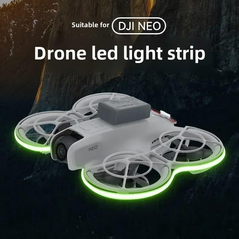  Neo Waterproof Lamp Belt 3 Modes Night Flying Led Light Strap Accessories (Fluorescent Green)