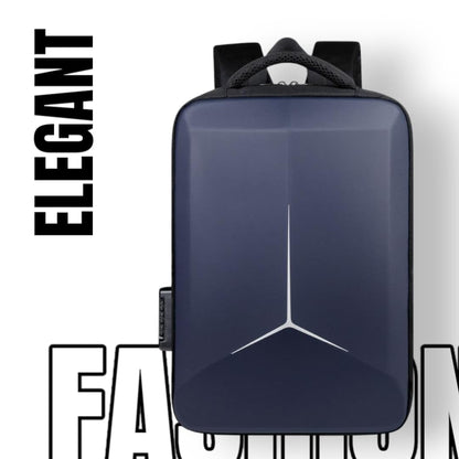 Getzget Storage Backpack Equipped with Number Lock, Double Safety Belt & Charging Point Laptop Bag (Blue)